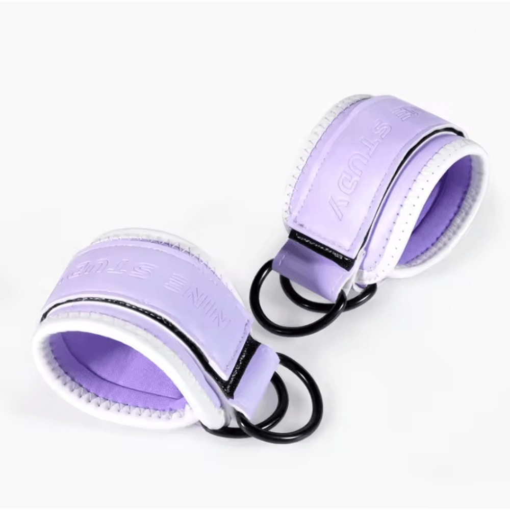 Adjustable Wrist Cuffs With Neoprene Padding For Cable Machine And Resistance Band Training 8