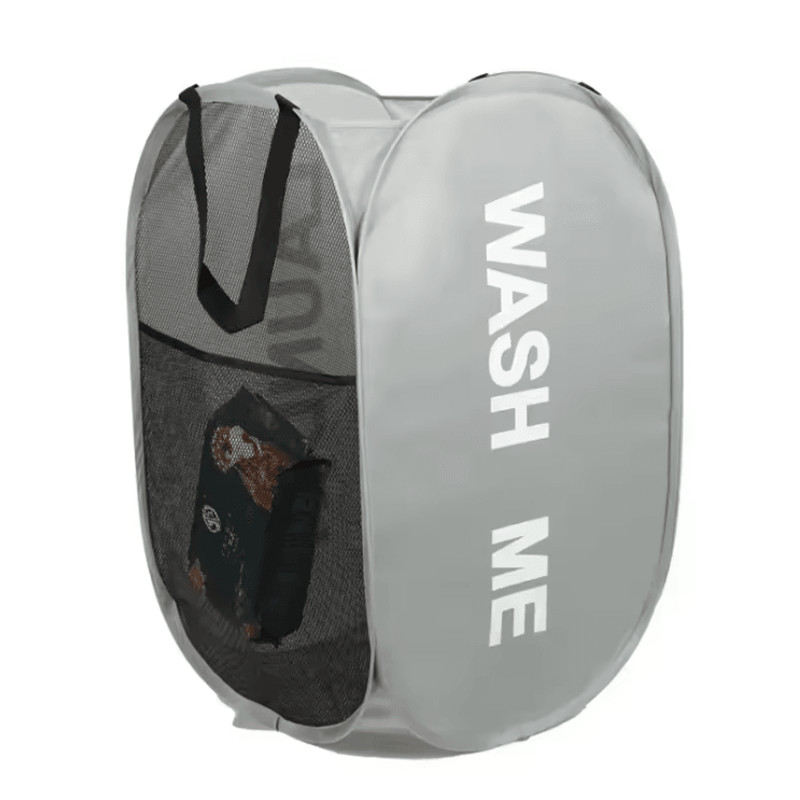 Foldable Mesh Laundry Basket With Large Capacity And Pop Up Design 4