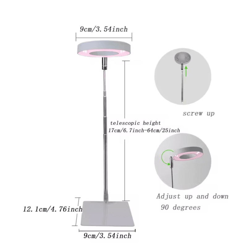 Full Spectrum Indoor LED Grow Light With Adjustable Floor Stand And Four Gear Dimming 1
