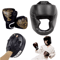 MMA Boxing Gloves And Headgear Set For Kids And Adults Training Protection 5