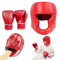 MMA Boxing Gloves And Headgear Set For Kids And Adults Training Protection 6
