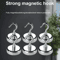 Strong Magnetic Hooks For Multi Purpose Home And Kitchen Storage 10 Pack 0