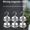 Strong Magnetic Hooks For Multi Purpose Home And Kitchen Storage 10 Pack 0