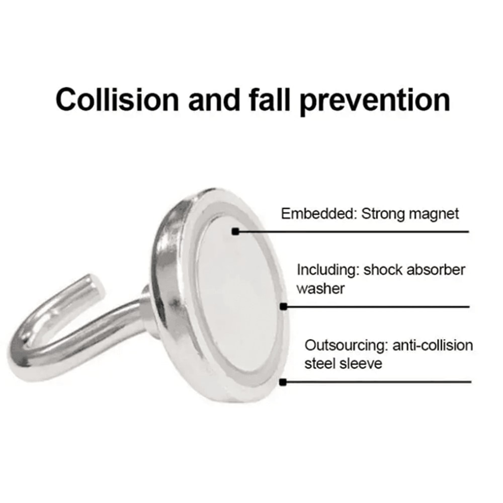 Strong Magnetic Hooks For Multi Purpose Home And Kitchen Storage 10 Pack 2