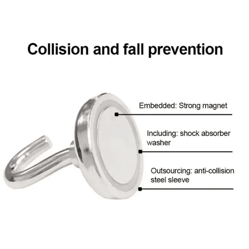 Strong Magnetic Hooks For Multi Purpose Home And Kitchen Storage 10 Pack 2