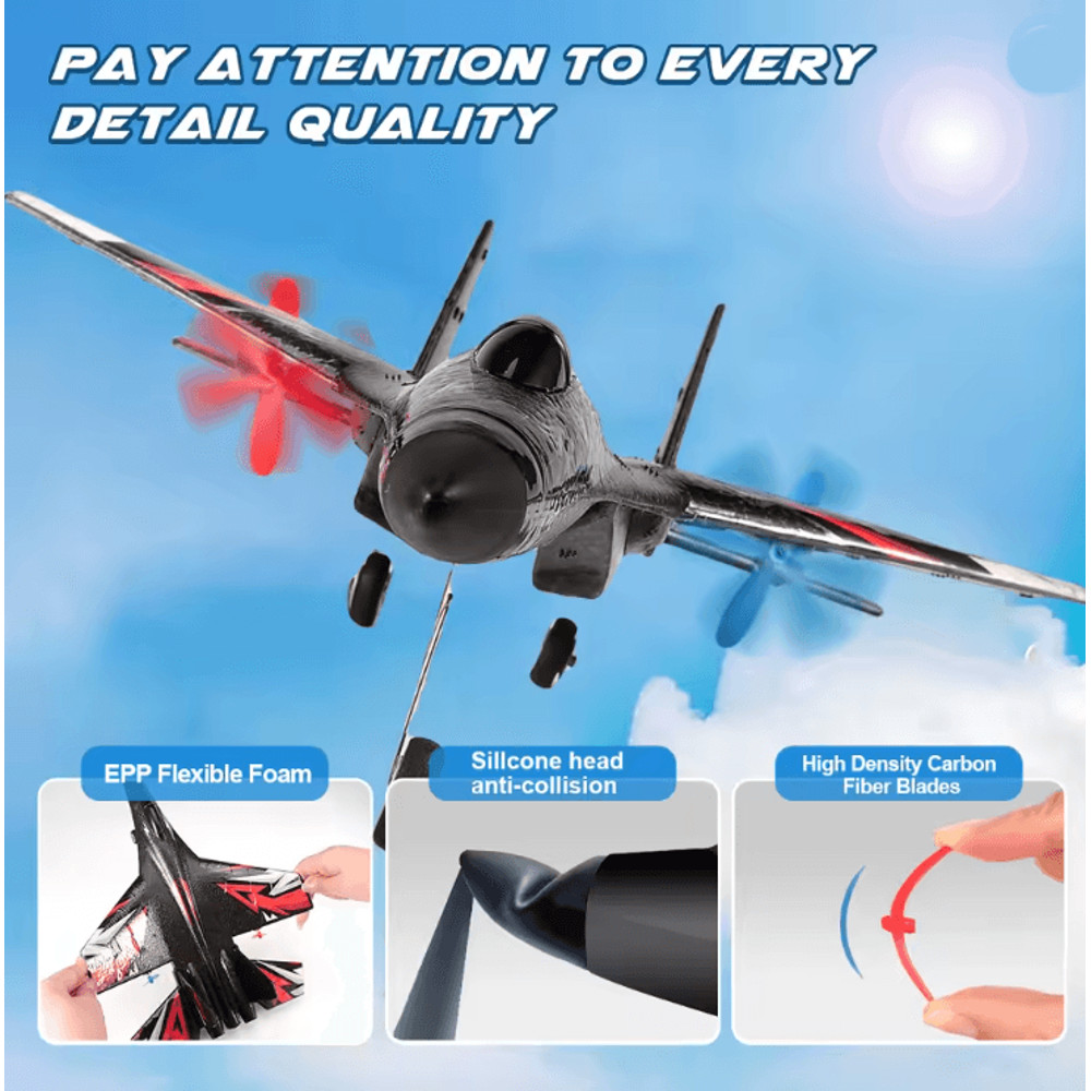 SU27 RC Plane With LED Lights And EPP Foam Remote Control Glider 1