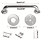 304 Stainless Steel Bathroom Safety Handrails For Elderly And Disabled Support 2