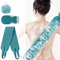 Exfoliating Body Scrubber Set With Back Scrubber Bath Glove And Loofah Sponge 0