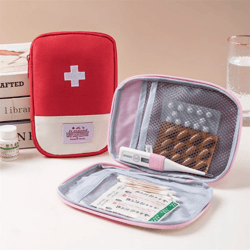 portable first aid bag small travel emergency medicine storage kit