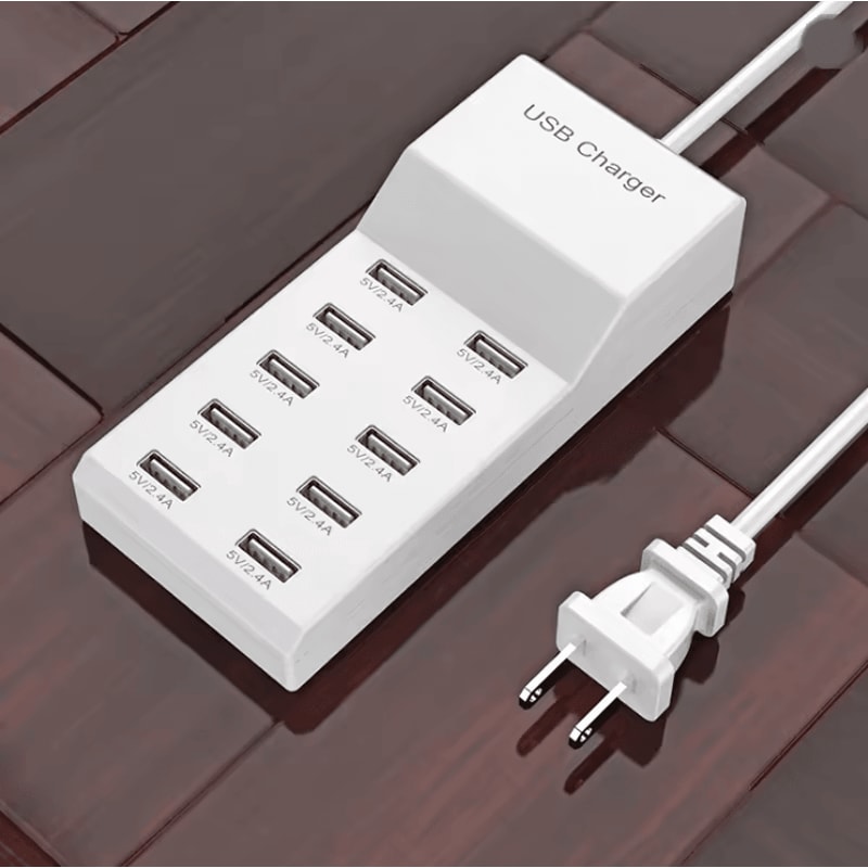 PowerLink 10 Port High Speed USB Charging Hub For Home Office And Travel 0