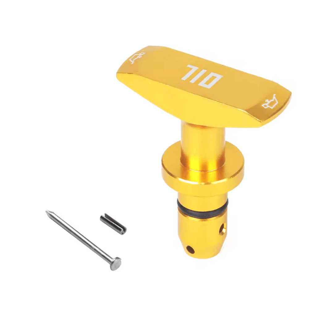 PrecisionGrip Billet Aluminum Oil Dipstick Pull Handle For Ford Mustang GT V8 GT500 3