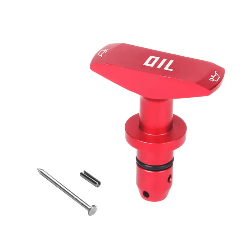 PrecisionGrip Billet Aluminum Oil Dipstick Pull Handle For Ford Mustang GT V8 GT500 4