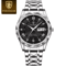 PrestigeTime Luxury Stainless Steel Mens Watch With Luminous Dial And Waterproof Design 3