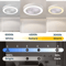LumiBreeze Modern Ceiling Fan Light With Remote Control Quiet Energy Efficient And Stylish Home Li 1
