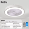 LumiBreeze Modern Ceiling Fan Light With Remote Control Quiet Energy Efficient And Stylish Home Li 4