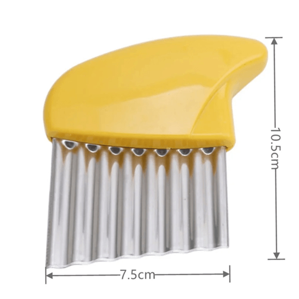 Stainless Steel Crinkle Cut Vegetable And Potato Slicer Knife 6