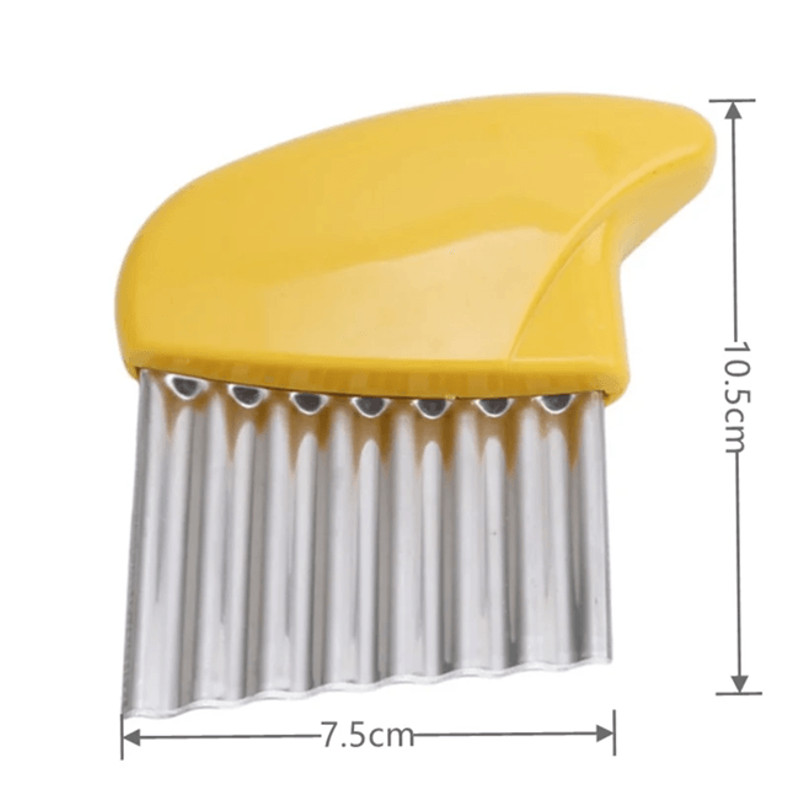 Stainless Steel Crinkle Cut Vegetable And Potato Slicer Knife 6