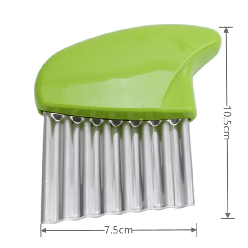 Stainless Steel Crinkle Cut Vegetable And Potato Slicer Knife 7