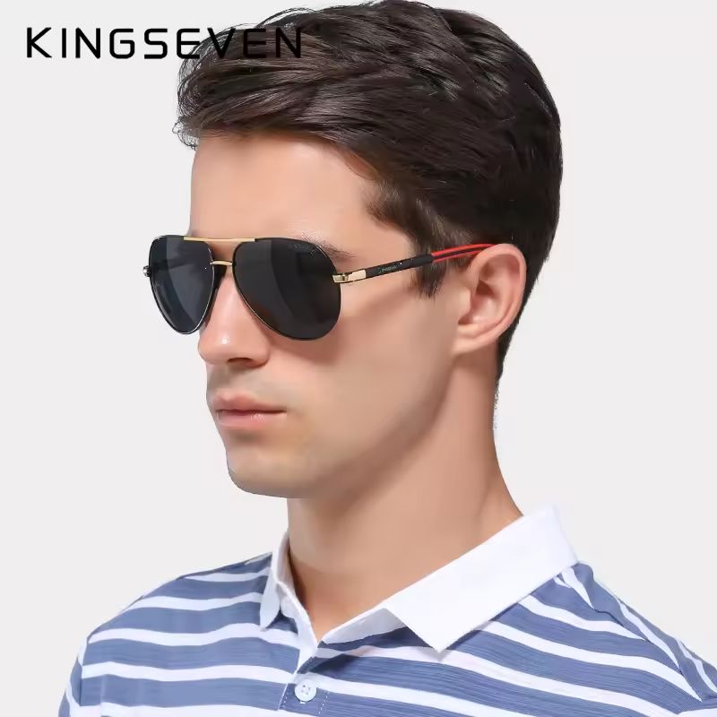 Kingseven Vintage Polarized Sunglasses For Men And Women 0