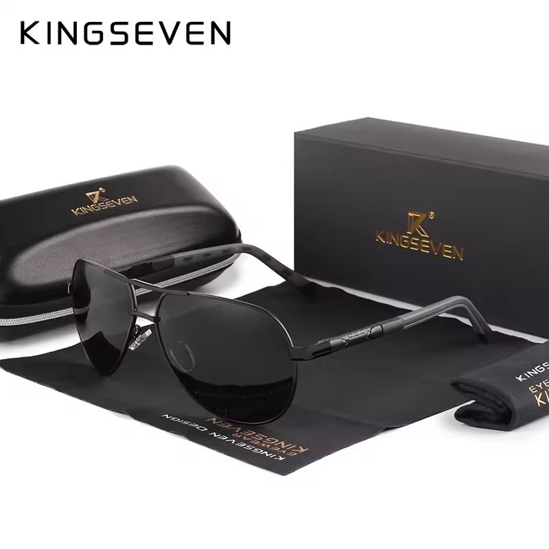 Kingseven Vintage Polarized Sunglasses For Men And Women 12