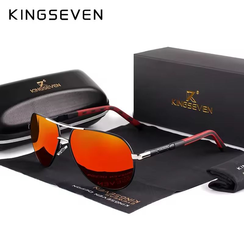 Kingseven Vintage Polarized Sunglasses For Men And Women 8