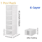 6 Layer Stackable Transparent Shoe Storage Box Organizer 4