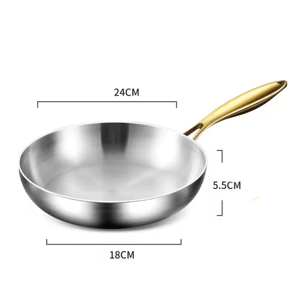 ChefSteel 316 Stainless Steel Nonstick Frying Pan 4