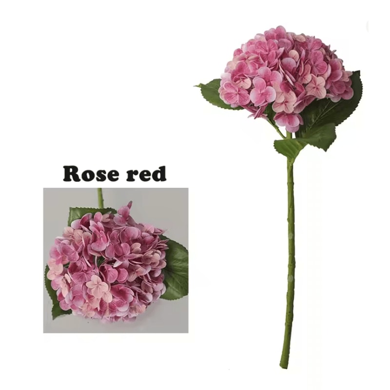 BloomLuxe Real Touch Hydrangea Artificial Flowers 10