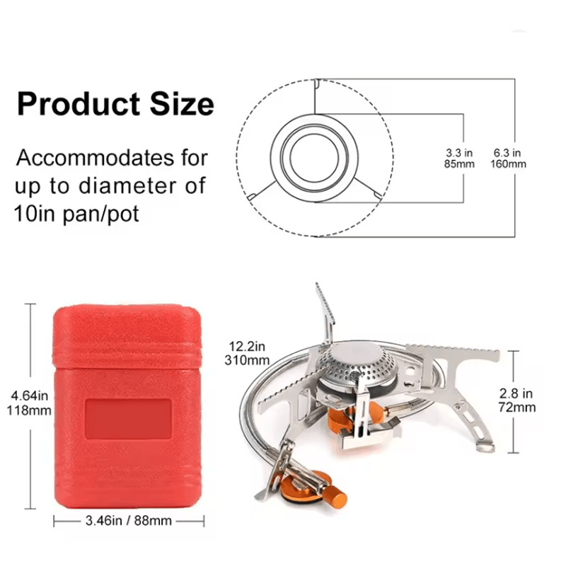 TrailFlame 3500W Portable Camping Gas Stove 1