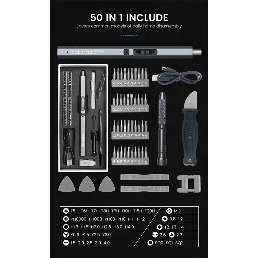 PowerFix Pro Cordless Electric Screwdriver Set 4