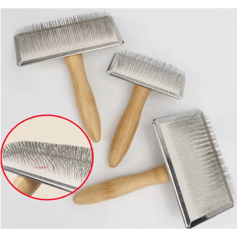 PawEase Solid Wood Pet Grooming Comb 0