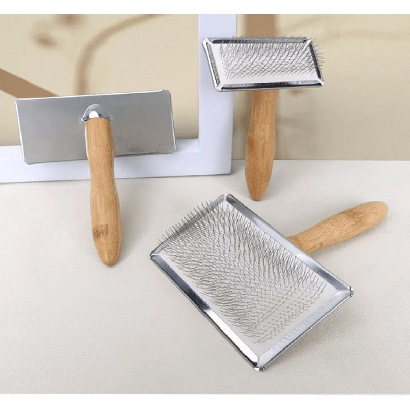 PawEase Solid Wood Pet Grooming Comb 2