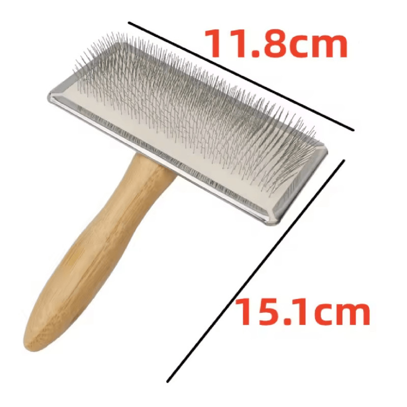 PawEase Solid Wood Pet Grooming Comb 3