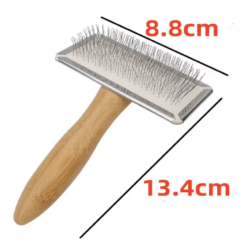 PawEase Solid Wood Pet Grooming Comb 4