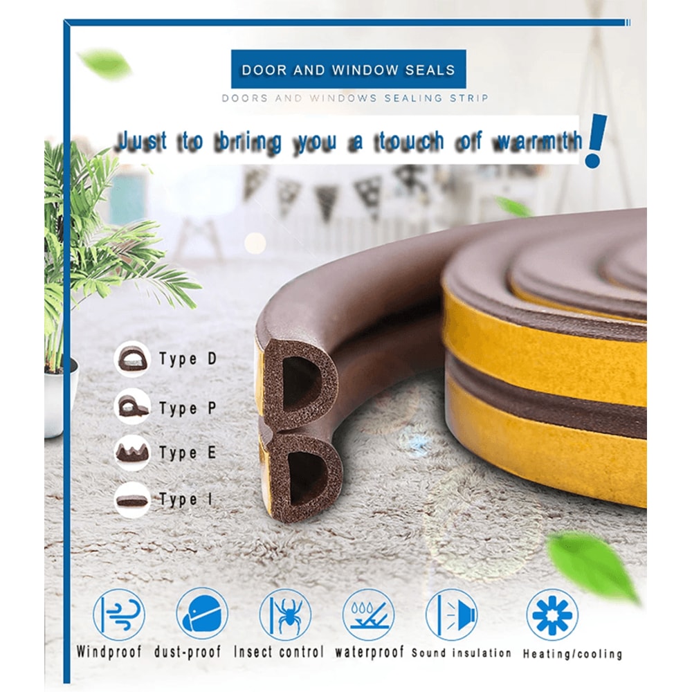 SealPro Self Adhesive Weather Stripping Tape 0