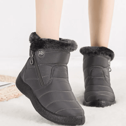 cozystep waterproof fur lined winter ankle boots for women
