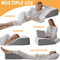 ElevateEase Memory Foam Leg Wedge Pillow For Sleeping And Relaxation 1