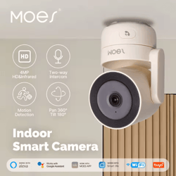 homeguard 4mp tuya wifi smart security camera with pan tilt and night vision