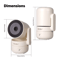 HomeGuard 4MP Tuya WiFi Smart Security Camera With Pan Tilt And Night Vision 2