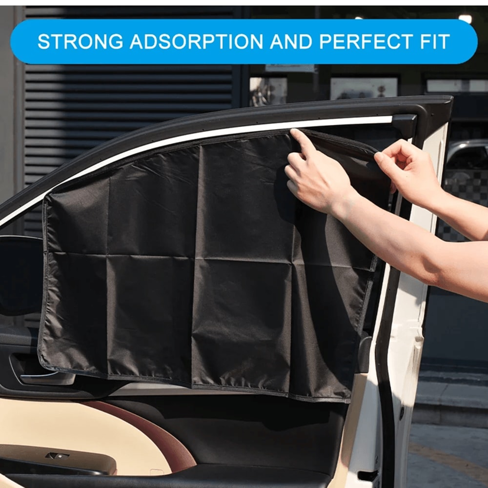 ShadeGuard Magnetic Car Sunshade DoubleSided UV Protection Window Shield For All Vehicles 2