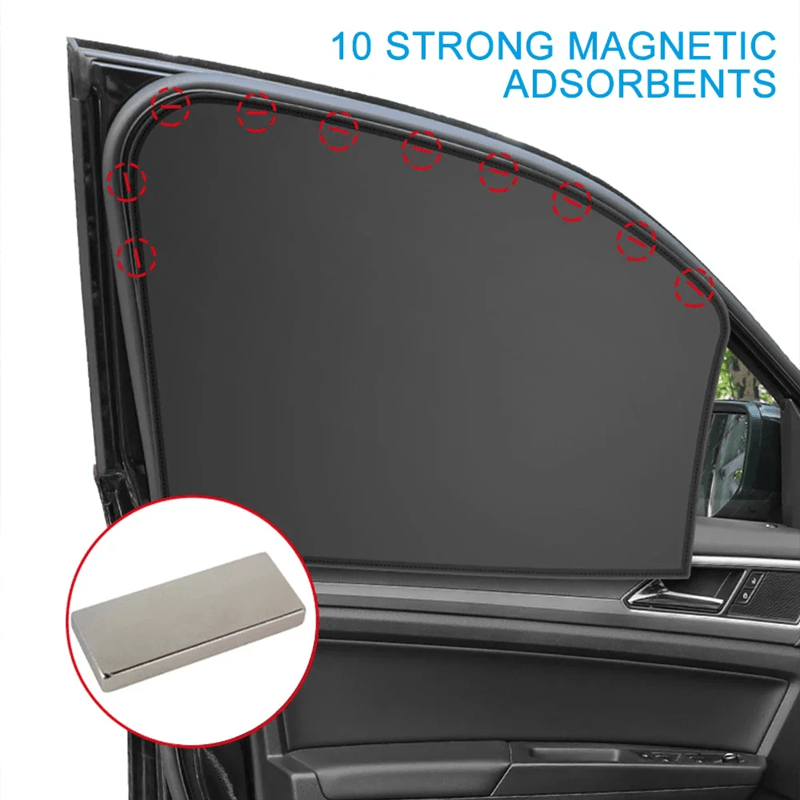 ShadeGuard Magnetic Car Sunshade DoubleSided UV Protection Window Shield For All Vehicles 3