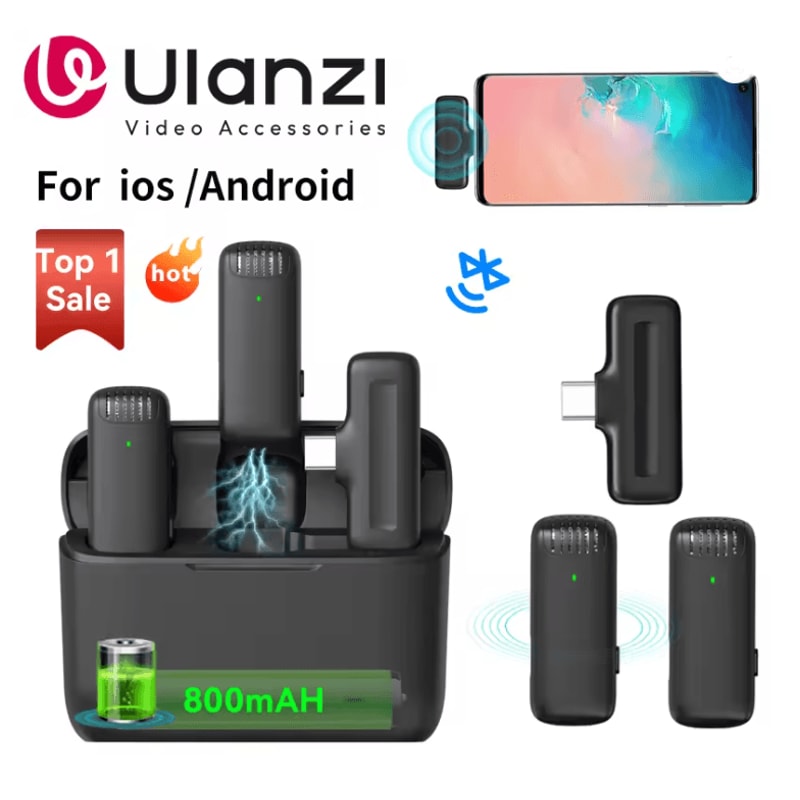 Ulanzi J12 Wireless Lavalier Microphone System 0