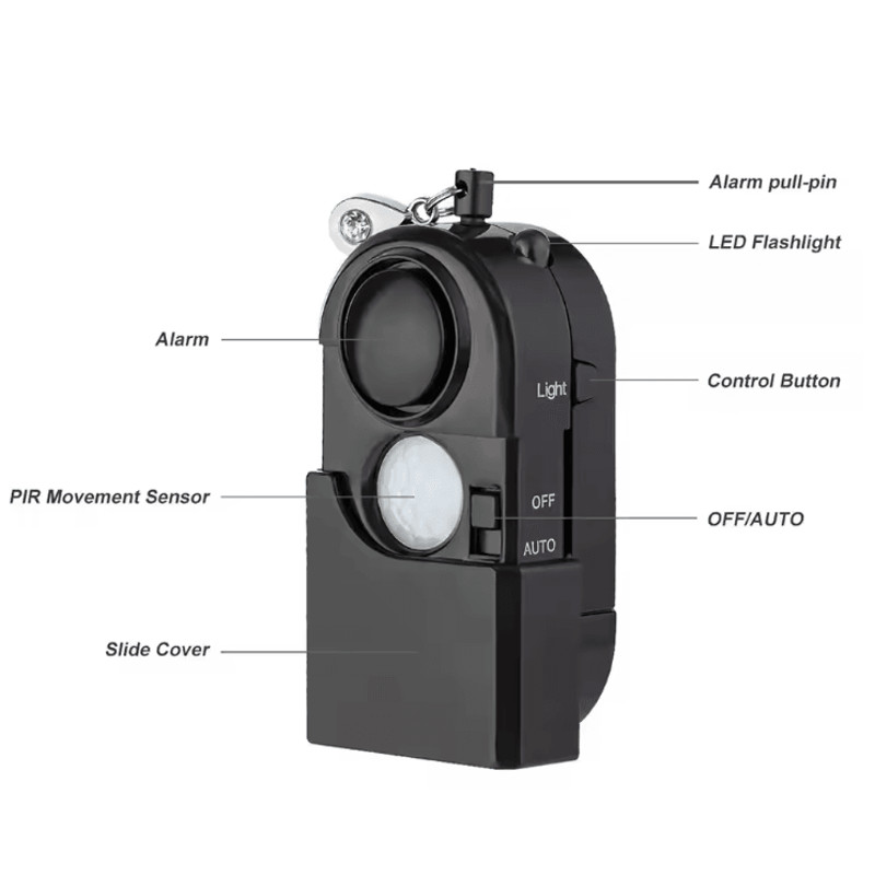 KERUI Mini Motion Detector Alarm 120dB 2