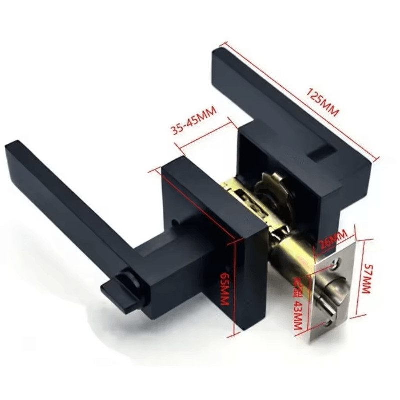 SecureLatch HeavyDuty Interior Door Handle Lock Kit 2