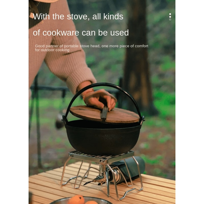 CampGrip Stainless Folding Stove Grill Rack 2