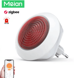 meian smart zigbee 3.0 wireless siren alarm 100db