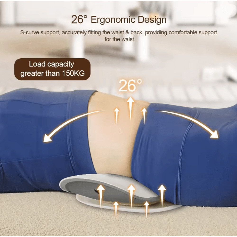 SpineFlex Electric Lumbar Traction Massager With Adjustable Vibration And Back Support 3