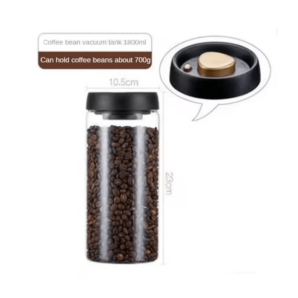 AeroSeal Vacuum Coffee Storage Jar With Airtight Glass Design 6