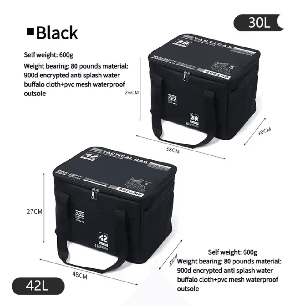 TrailMate Tactical Camping Storage Bag With Insulated Folding Design And MultiCompartment Organizer 4