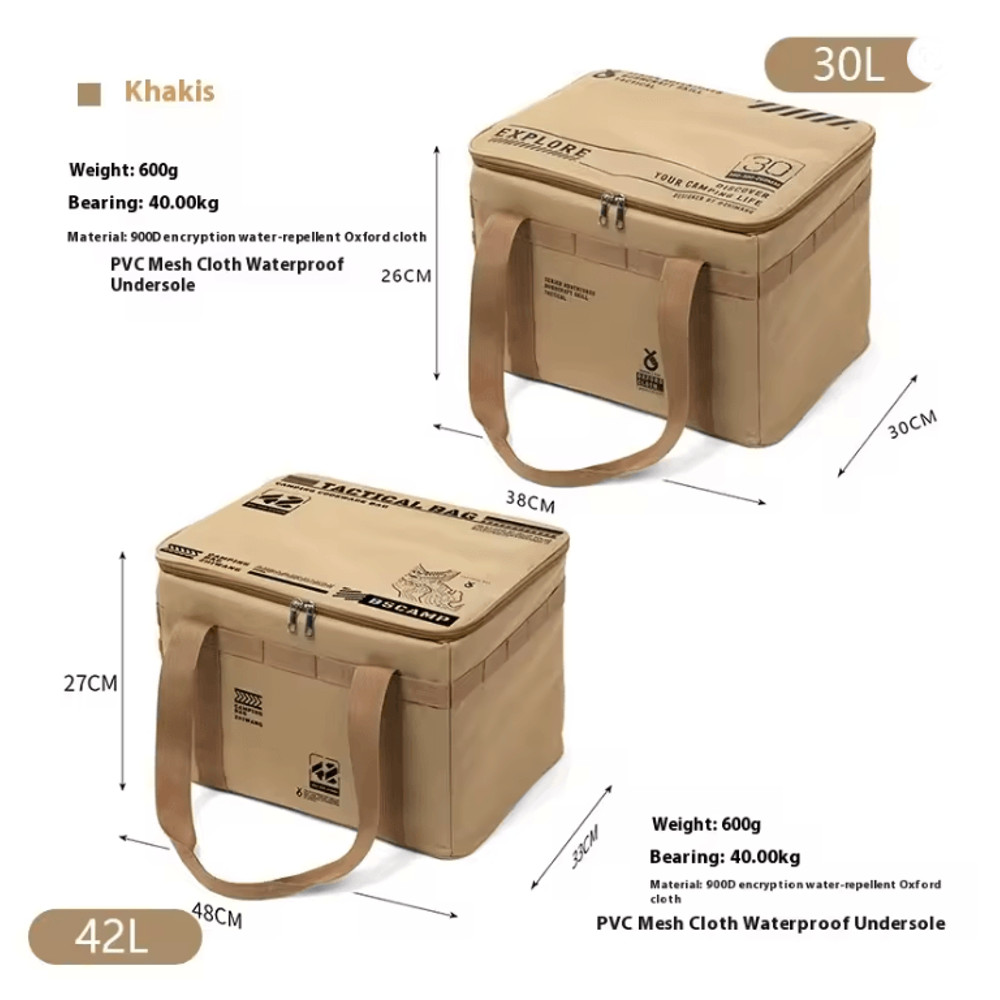 TrailMate Tactical Camping Storage Bag With Insulated Folding Design And MultiCompartment Organizer 5